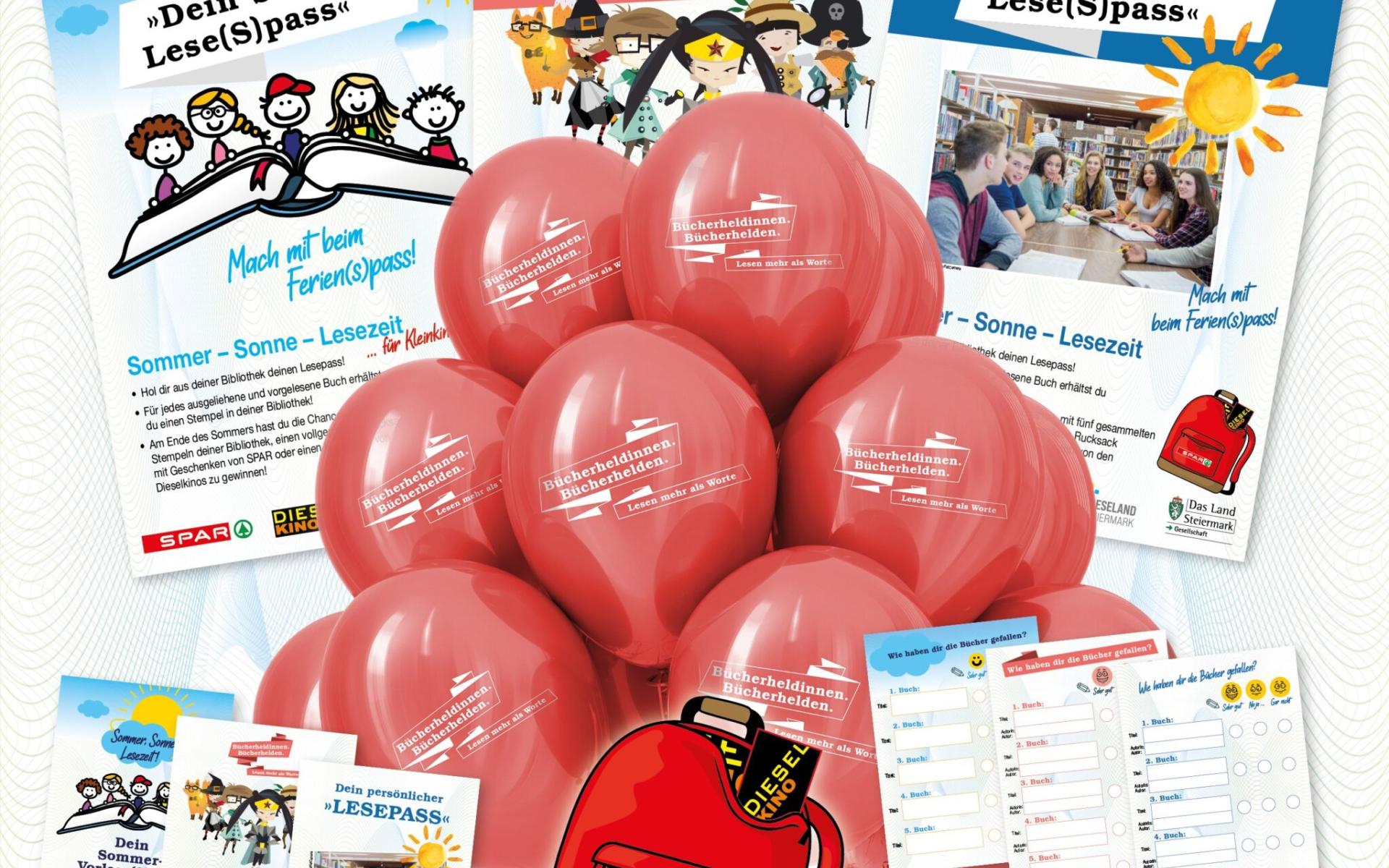 Collage Ferienlese(s)pass 2025